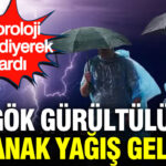 Meteoroloji dikkat diyerek uyardı: Gök gürültülü sağanak yağış geliyor